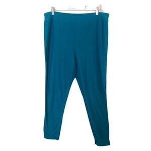 Teal Green Workout Joggers Size: 1X